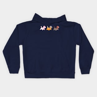 Kittens Inspired Silhouette Kids Hoodie